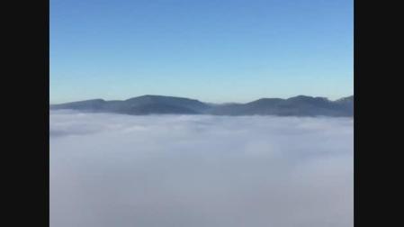La niebla cubre la Cuenca de Pamplona