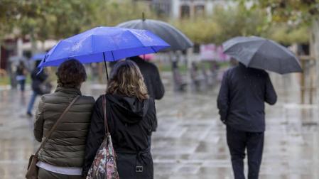 Miércoles invernal en Navarra con lluvia y nieve en cotas bajas