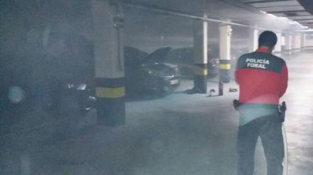 Extinguido un fuego en un garaje de Buztintxuri