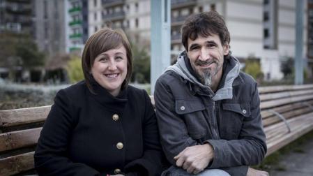 María Teresa Balda y Ricardo Orrio, secretaria y presidente de la asociación de ciudadanos de Artica.