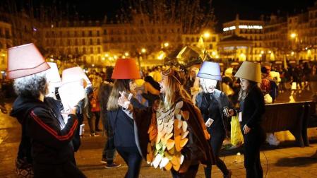 Imágenes de los disfraces de Nochevieja 2017 de Pamplona