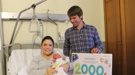 Una niña nacida en el Hospital de Tudela, la primera navarra de 2018