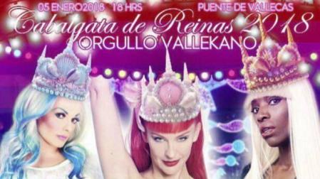 Una 'drag queen' en la cabalgata de Reyes de Vallecas