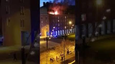 Incendio en un piso de San Jorge