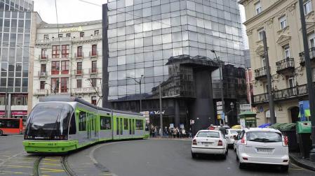 Plaza de Abando, en Bilbao