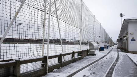 Jornada reducida en el fútbol navarro por la nieve
