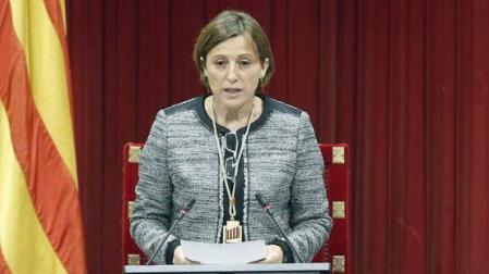 La presidenta del Parlament catalán, Carme Forcadell.