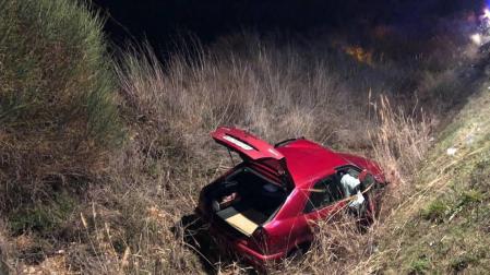 Dos personas rescatadas tras un accidente entre Lerín y Allo