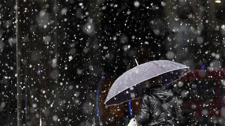 La nieve puede volver a reaparecer de forma débil esta tarde en Pamplona