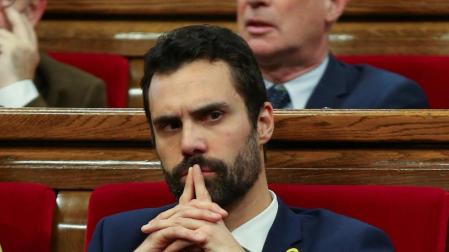 Roger Torrent, elegido presidente del Parlament con apoyo de JxCat, ERC y CUP