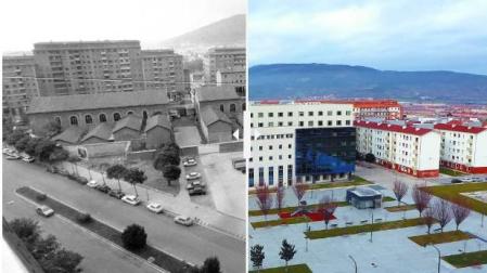 La nueva plaza dedicada al juez Luís Elío, fallecido hace medio siglo, se encuentra delante del Palacio de Justicia y pegada al solar que albergó la cárcel.