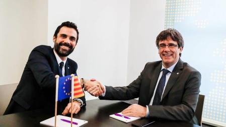 Puigdemont dice que "hay muchas posibilidades" de estar presencialmente en el pleno