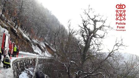 Tres accidentes de camión en Navarra... en siete minutos