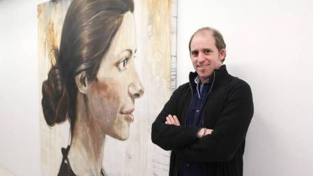 El pintor pamplonés Fermín Alvira presenta 'Fluidez', una reflexión sobre lo cotidiano