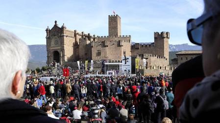 Celebración de la misa tras la primera Javierada
