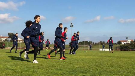 Osasuna se ejercita en Mareo y volverá al trabajo en Tajonar el martes