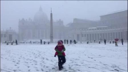 Espectaculares imágenes de la nevada en Roma