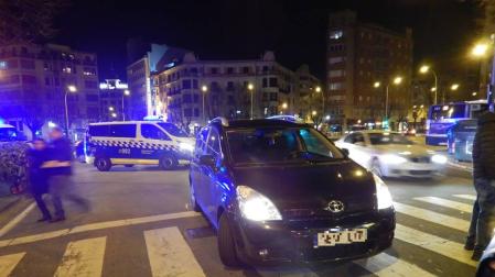 Herido un peatón atropellado en la plaza Príncipe de Viana de Pamplona