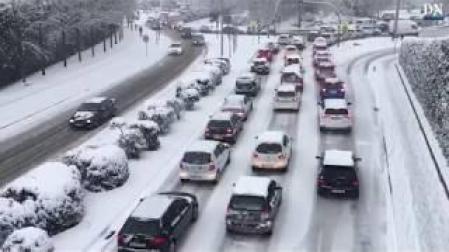 Febrero se despide con nieve en Navarra