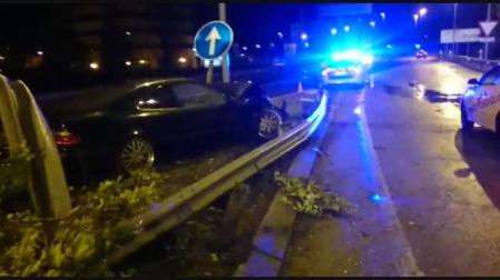 Denunciado un conductor ebrio en Berrioplano por provocar un herido al salirse de la vía