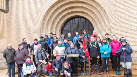 Los peregrinos riberos inician la Javierada