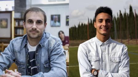 Alberto Marchal (Burladés) e Iñaki Perujo (Iruña), ganadores con el número siete
