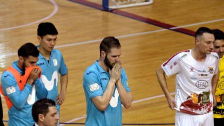 Muere el utillero del Movistar Inter en pleno partido en Segovia