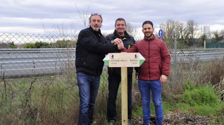 Tafalla y Olite señalizan el camino que las une para recorrerlo a pie