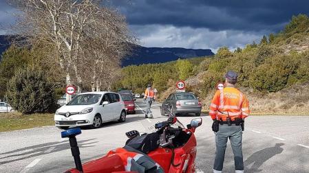 Se activa el dispositivo de la Policía Foral ante el inicio de la segunda Javierada