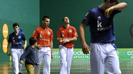 Sangre fría y mucha defensa de Olaizola II-Imaz en la primera semifinal del Parejas