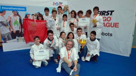 Logroño acogió la fase final del certamen de robótiva organizado por Lego que lo ganó el equipo navarro FSIngenium Team.