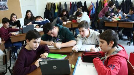 Alumnado del colegio Sagrado Corazón