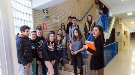 Estudiantes del IESO Bardenas Reales.