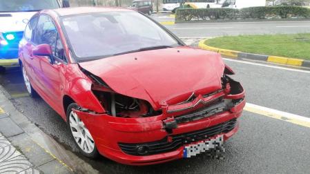 La lluvia de este miércoles provoca ocho accidentes de tráfico en Pamplona