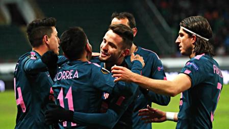 El Atlético golea también en el trámite de Moscú