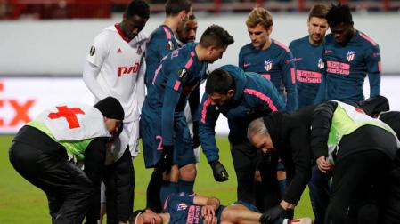Filipe Luis sufre una fractura del peroné y se pierde la temporada