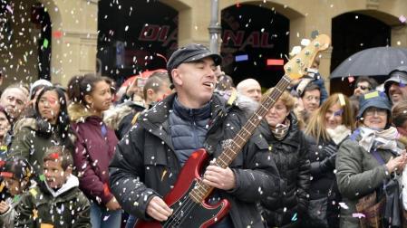 Grabación del flashmob de Walk on Project en Pamplona