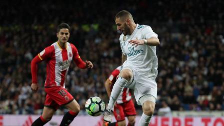 Benzema renace y Cristiano golpea en el partido del Real Madrid contra el Girona