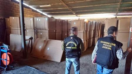 Detenciones en Navarra en una operación por contrabando de picadura de tabaco