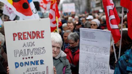 El Gobierno francés anuncia medidas para los pensionistas tras sus protestas