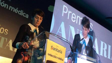 María Chivite recibe el "Premio Sanitaria" en la categoría de "política"