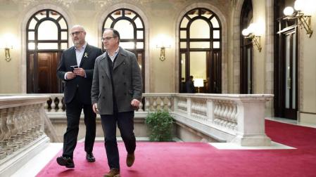 JxCat, ERC y la CUP negocian celebrar este jueves la investidura de Turull