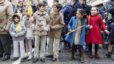 Galería de imágenes de Domingo de Ramos en Pamplona.