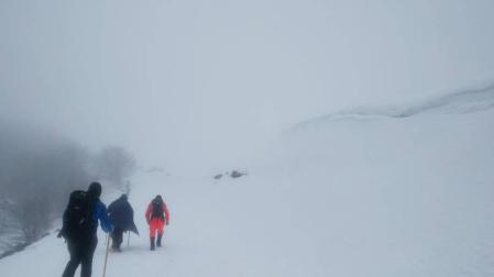 Rescatada una pareja de peregrinos en Roncesvalles