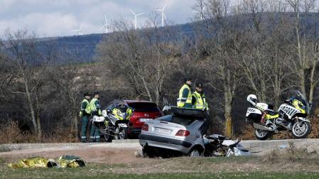Mueren dos vecinos de Pamplona y Andoain en un accidente en Soria