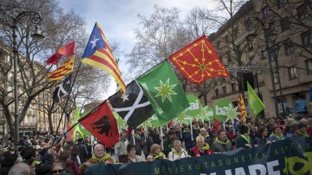 Miles celebran en Pamplona el Aberri Eguna reclamando "un proceso soberanista"