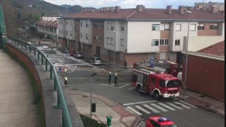 Vertido de hidrocarburo en la ronda de Pamplona