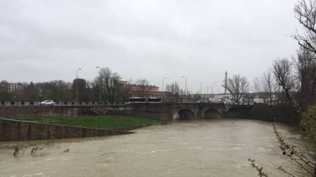 Temporal de lluvia en Navarra