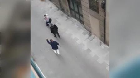 Enfrentamiento a machetazo limpio
