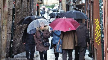 Las lluvias siguen copiosas en el noroeste, pero remiten por la tarde en toda Navarra